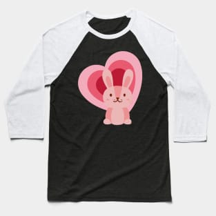 Bunny Heart Baseball T-Shirt